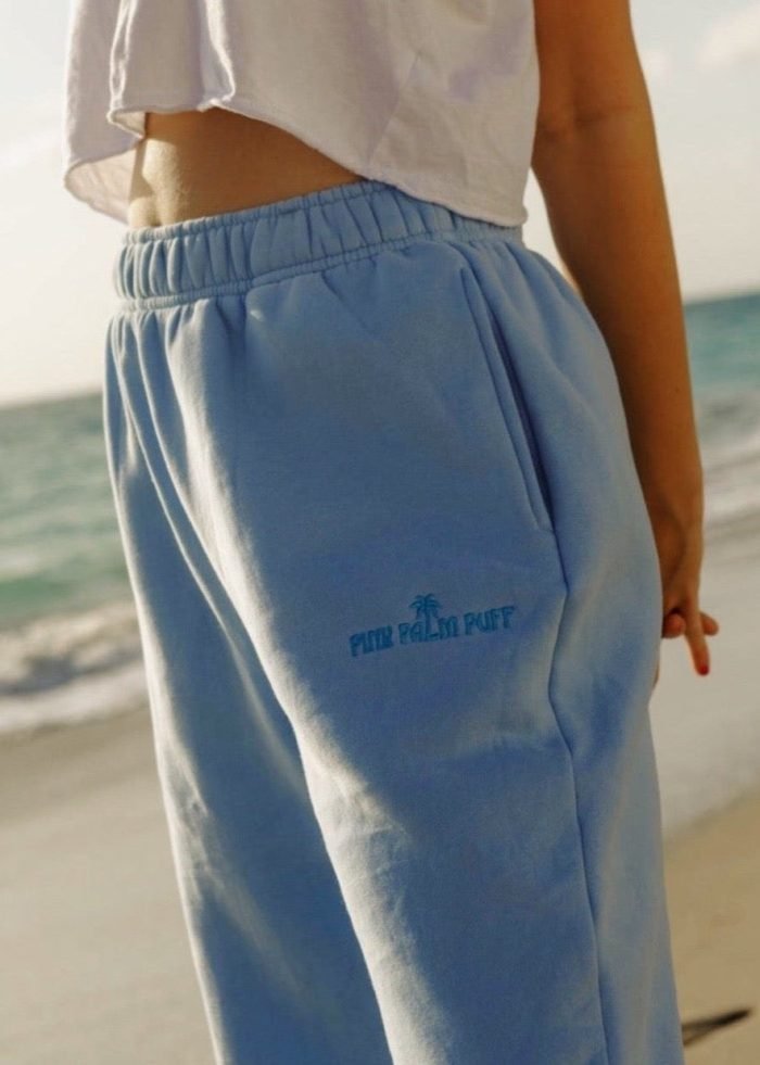 Pink Palm Puff pajamas
