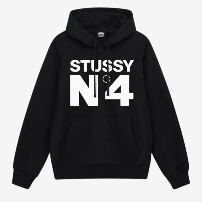 Stussy-–-Kapuzenpullover-„No.4-in-Schwarz