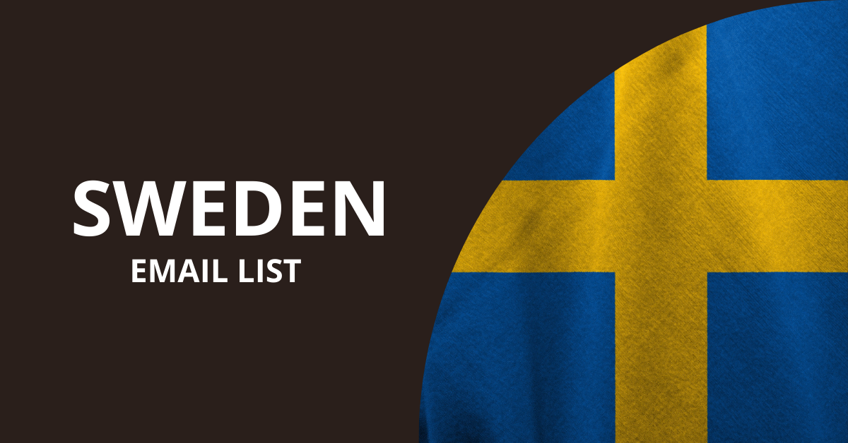 Sweden Email List: Connect with Swedish Businesses and Consumers through Verified Email Marketing Contacts