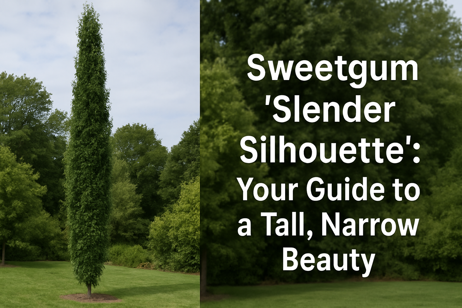 Sweetgum ‘Slender Silhouette’: Your Guide to a Tall, Narrow Beauty