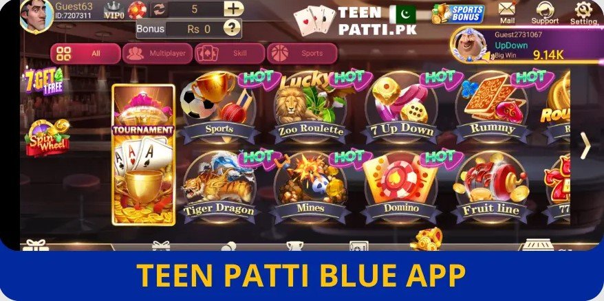3 Patti Blue APK Download (Earning App) for Android
