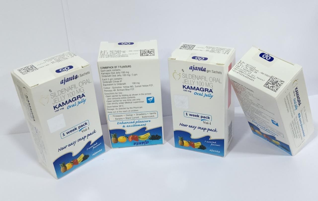 Kamagra Oral Jelly Pack 7 x 100 mg: A Week’s Worth of Confidence in One Box