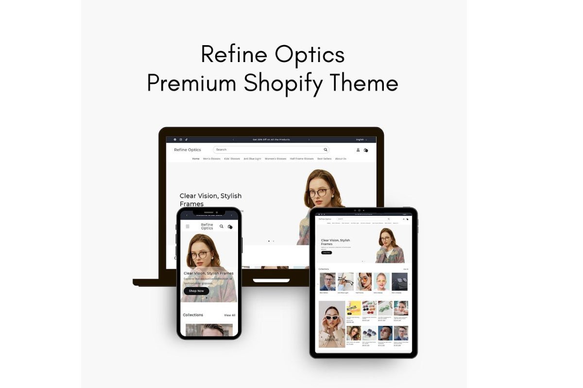 Refine Optics — A Shopify Theme That Combines Beauty with Performance